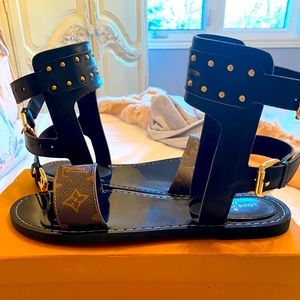 Louis Vuitton Gladiator Sandals - never worn